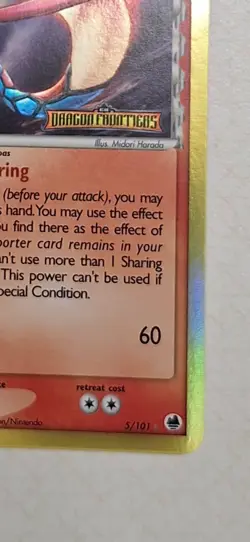 Pokemon Milotic EX Dragon Frontiers Reverse Holo 5/101 Stamped 2006 - Image 5