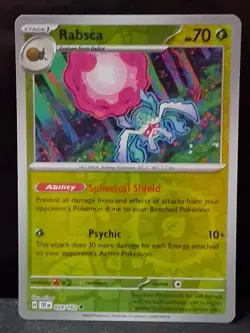 Pokemon TCG Rabsca Scarlet Violet-Temporal Forces 024/162 Reverse Holo Uncommon - Image 1