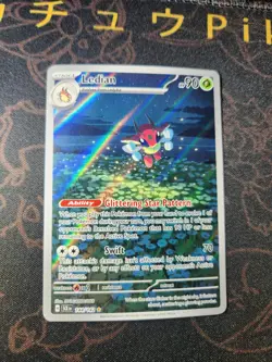 Pokemon TCG Stellar Crown Ledian 144/142 Illustration Rare IR Holo Card - Image 2
