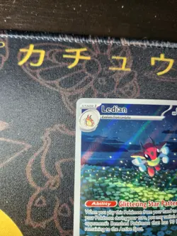 Pokemon TCG Stellar Crown Ledian 144/142 Illustration Rare IR Holo Card - Image 4