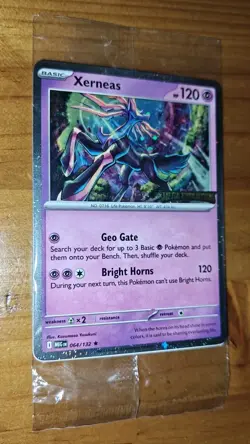 Pokemon TCG - Xerneas 064/132 - Mega Evolution ✅ Stamped ✅ New Sealed - Promo ✅ - Image 4