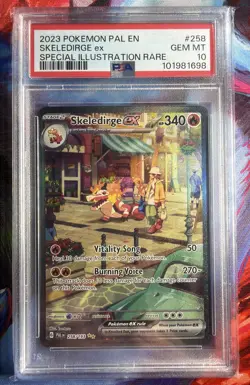 Pokemon Paldea Evolved #264 Squakabilly EX Illustration Rare PSA 10 Gem Mint - Image 1