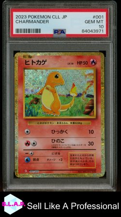 CHARMANDER POKEMON JAP CLL-TCG CLASSIC CHARIZARD&HO-OH EX DECK 2023 001 PSA 10 - Image 1