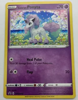 Pokemon TCG Galarian Ponyta SWSH013 Holo General Mills Black Star Promo LP - Image 1