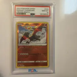 2023 Pokemon SWSH Radiant Charizard Crown Zenith #020 PSA 10 - Image 1
