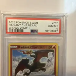 2023 Pokemon SWSH Radiant Charizard Crown Zenith #020 PSA 10 - Image 3
