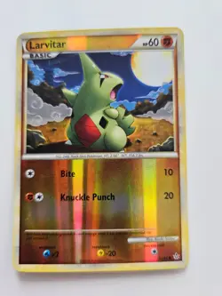 Pokemon Larvitar Reverse Holo HS Unleashed 51/95 LP - Image 1