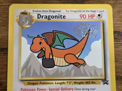 Pokemon Wotc Black Star Promo # 5 Movie Promo DRAGONITE **not played** - Image 2
