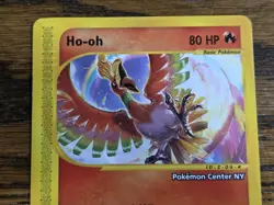 Pokemon 2002 Black Star Promo #53 HO-OH **pokemon center stamped** Not Played - Image 2