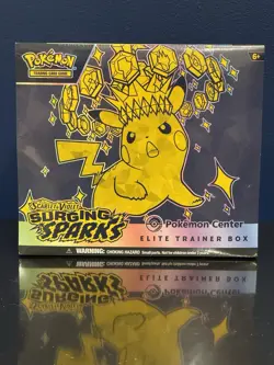 Surging Sparks ETB Pokemon Center Elite Trainer Box - SEALED - Image 1