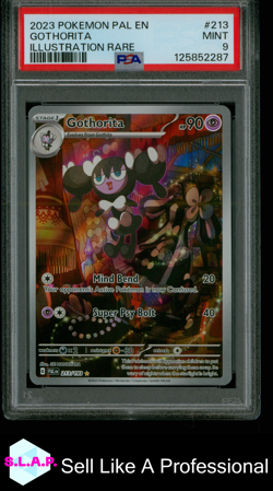 GOTHORITA ILLUSTRATION RARE POKEMON PAL EN-PALDEA EVOLVED 2023 213 PSA 9 - Image 1