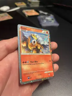 Entei (Shiny) 2010 Pokemon HGSS Black Star Promo #HGSS20 LP - Image 3