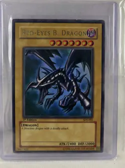 Yu-Gi-Oh! TCG Red-Eyes B. Dragon SDJ-001 1st Edition, Ultra Rare, MP - Image 1