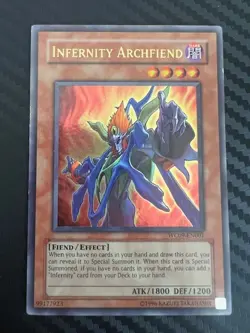 Yugioh Infernity Archfiend WC09-EN001 Ultra Rare Limited Edition DMG - Image 1