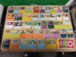 Bundle of 76 Shining Legends, 2017 - LP Pokemon Cards *Has Doubles* 5 Rare's - Image 1