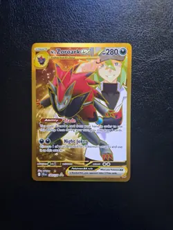 Pokemon TCG Journey Together N's Zoroark Ex Gold Rare Card 189/159 - Image 1