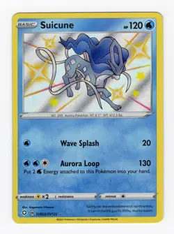 Pokemon Suicune SV022/SV122 Shiny Holo Rare Card NM Near Mint Condition - Image 1