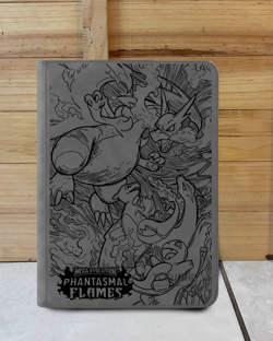Pokemon Laser Engraved Trading Card Binder Phantasmal Flames (Made To Order) - Image 2
