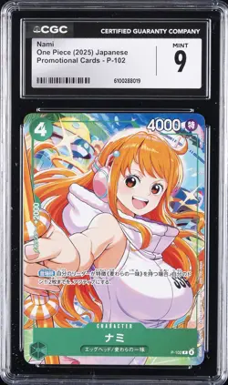 2025 ONE PIECE - PROMO CARDS JPN #P-102 NAMI CGC 9 - Image 1