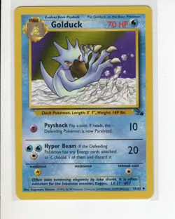 GOLDUCK FOSSIL SET POKEMON CARD 35/62 LP - Image 1