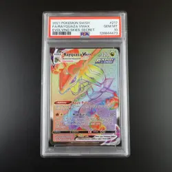 PSA 10 Rayquaza Vmax 217/203 Pokemon Evolving Skies Rainbow Rare Graded Card - Image 1