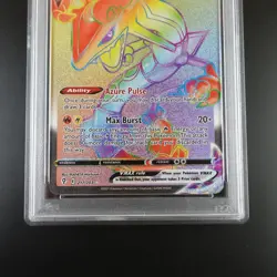 PSA 10 Rayquaza Vmax 217/203 Pokemon Evolving Skies Rainbow Rare Graded Card - Image 3