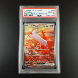 PSA 10 Latias ex 239/191 Pokemon Surging Sparks SIR Graded Card - Image 1