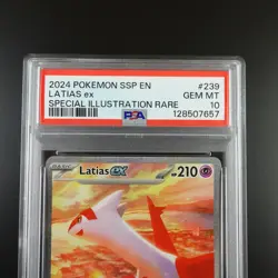 PSA 10 Latias ex 239/191 Pokemon Surging Sparks SIR Graded Card - Image 2