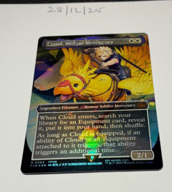 Magic the Gathering MTG Cloud, Midgar Mercenary x1 Chocobo Track FOIL Card NM/M - Image 1