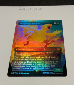 Magic the Gathering MTG Travelling Chocobo x1 Mythic B'less FOIL Card NM/M Final - Image 1