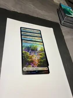 Magic the Gathering MTG Plains Full Art x4 Land Chocobo Track FOIL Cards NM/M - Image 2