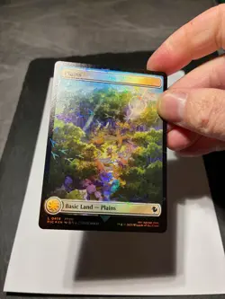 Magic the Gathering MTG Plains Full Art x4 Land Chocobo Track FOIL Cards NM/M - Image 4