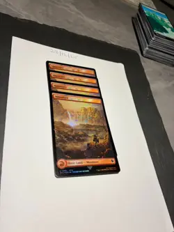 Magic the Gathering MTG Mountain Full Art x4 Land Chocobo Track FOIL Cards NM/M - Image 2