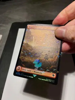 Magic the Gathering MTG Mountain Full Art x4 Land Chocobo Track FOIL Cards NM/M - Image 4