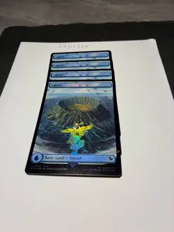 Magic the Gathering MTG Island Full Art x4 Land Chocobo Track FOIL Cards NM/M - Image 3