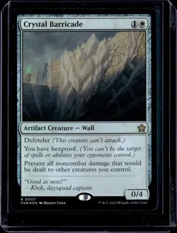 MTG: Foundations #7 Crystal Barricade (Foil) 🏡 - Image 1