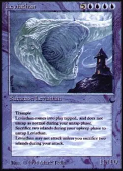 MTG magic cards 1x Leviathan The Dark Moderate Play, English - Image 1