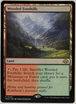 MTG - Wooded Foothills Modern Horizons 3 (236) | Regular - NEAR MINT - Image 1