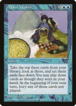 1x Three Wishes - LP - Visions - SPARROW MAGIC mtg - Image 1
