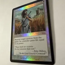Swords To Plowshares X1 Mtg FNM Friday Night Magic Promo Nm Foil Retro - Image 2