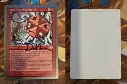 MTG Artist Proof - Unglued Strategy Schmategy - Signed Daniel Gelon RARE - Image 1