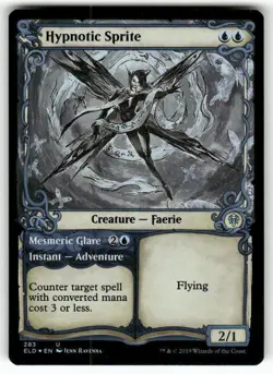 Hypnotic Sprite (Showcase) U Throne of Eldraine Foil 283 MTG NM - Image 1