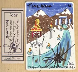 MTG ARTIST PROOF Spanish Blue Scarab Time Walk AP Art Sketch Amy WEBER Magic - Image 1