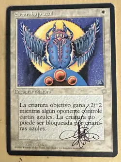 MTG ARTIST PROOF Spanish Blue Scarab Time Walk AP Art Sketch Amy WEBER Magic - Image 2