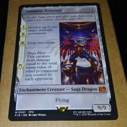 Summon Bahamut Final Fantasy Regular MTG Mythic Rare NM Magic Gathering - Image 1
