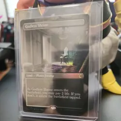 Magic: The Gathering Godless Shrine (Borderless) Ravnica: Clue Edition Foil - Image 1