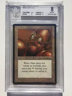 BGS 8 Quad Plus | Brass Man | MtG Arabian Nights | [9.5, 8, 8, 9] - Image 1