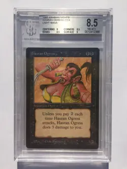 BGS 8.5 Quad | Hasran Ogress [Light] | MtG Arabian Nights | [9, 8.5, 8.5, 9] - Image 1
