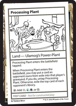 Processing Plant x1 1x Mystery Booster 2 Playtest Card NM MTG - Image 1