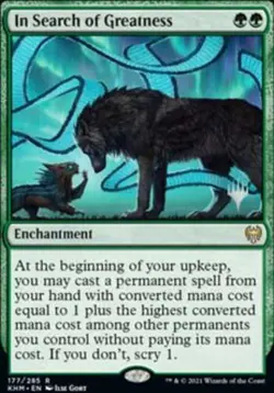 1x In Search of Greatness - Foil - Promo Pack - Promo Pack: Kaldheim - Near Mint - Image 1